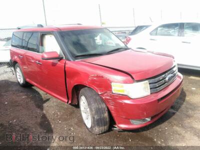 2010 Ford FLEX SEL, красный — VIN 2FMGK5CC0ABA87972, IAAI