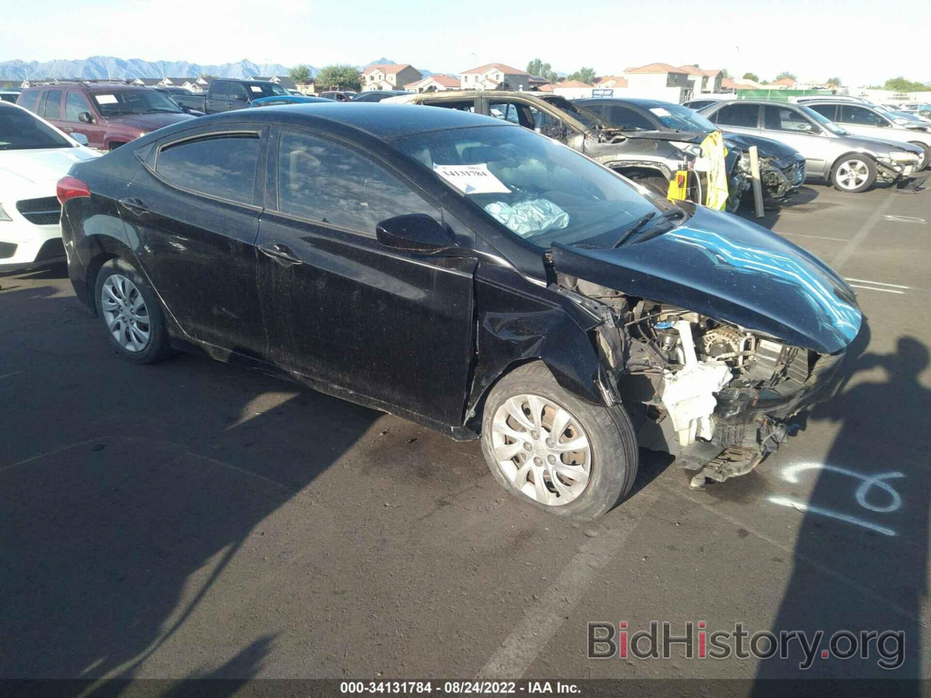 Photo KMHDH4AE4DU649130 - HYUNDAI ELANTRA 2013