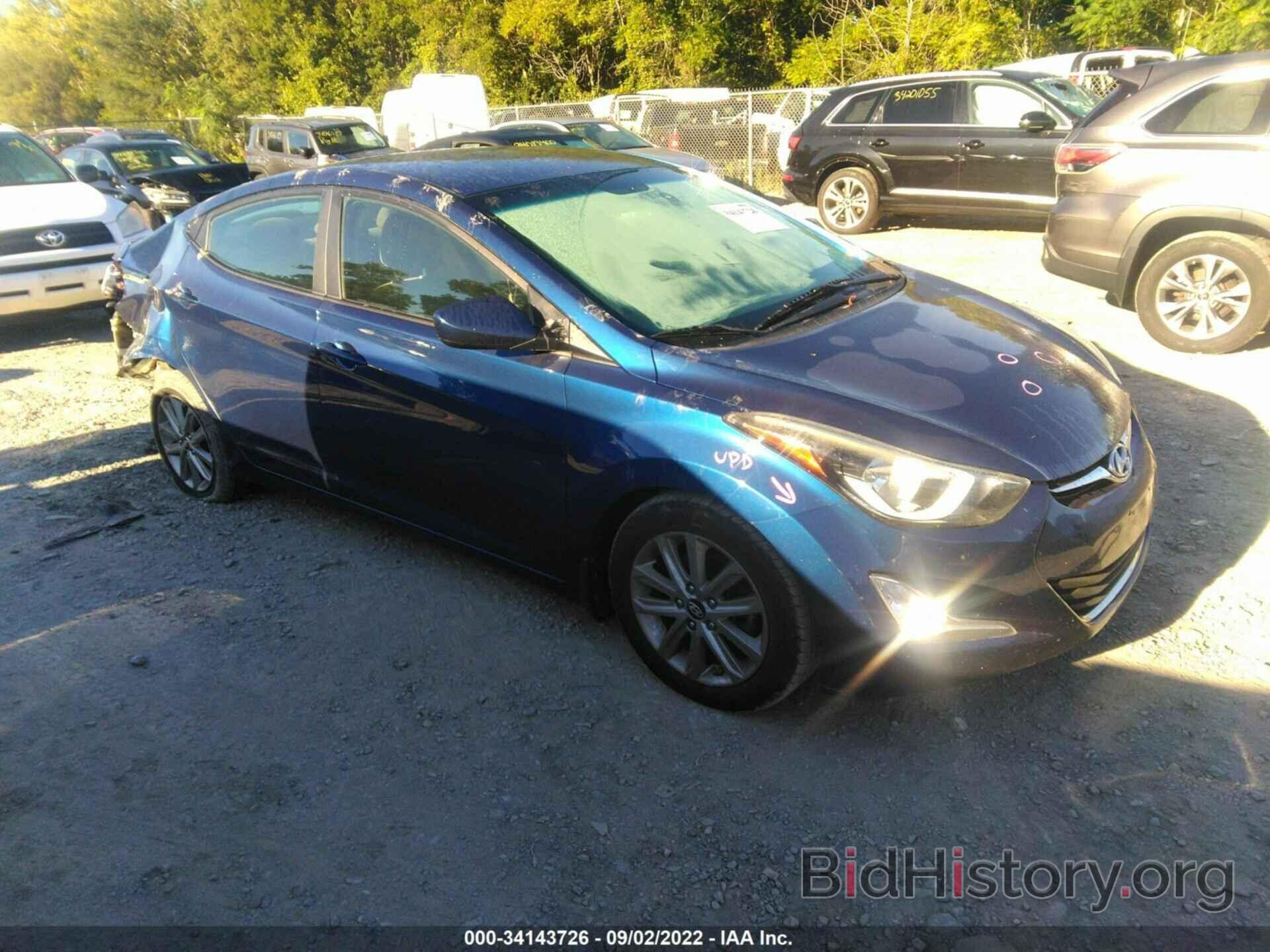 Photo 5NPDH4AE1GH653414 - HYUNDAI ELANTRA 2016