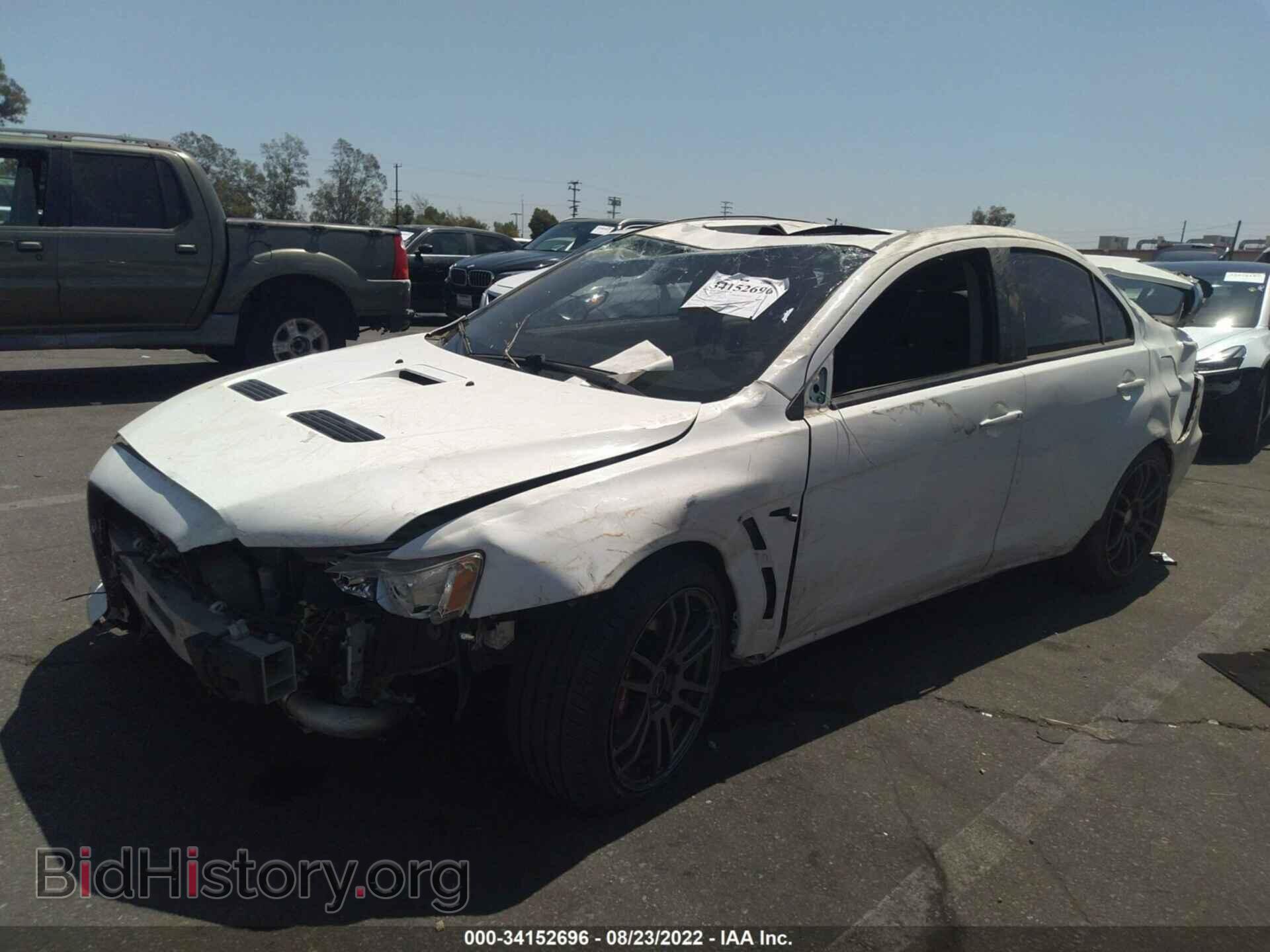 2014 MITSUBISHI LANCER EVOLUTION - VIN: JA32W8FV3EU014630 - Фото 2
