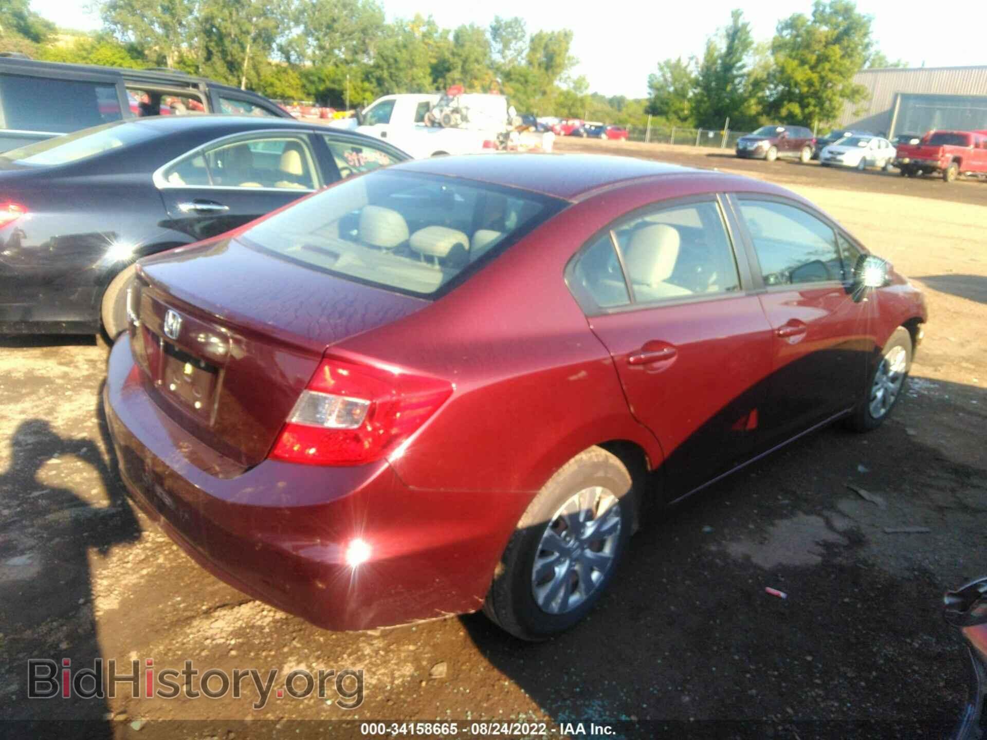 2012 HONDA CIVIC SDN - VIN: 19XFB2F57CE031020 - Фото 4
