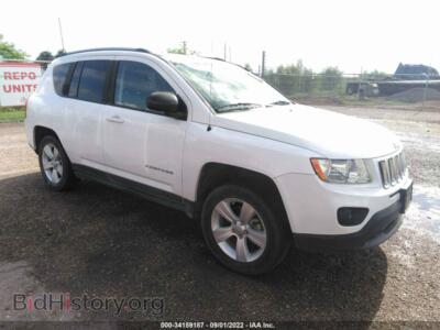 2012 Jeep COMPASS Latitude, white — VIN 1C4NJCEB3CD523928, IAAI