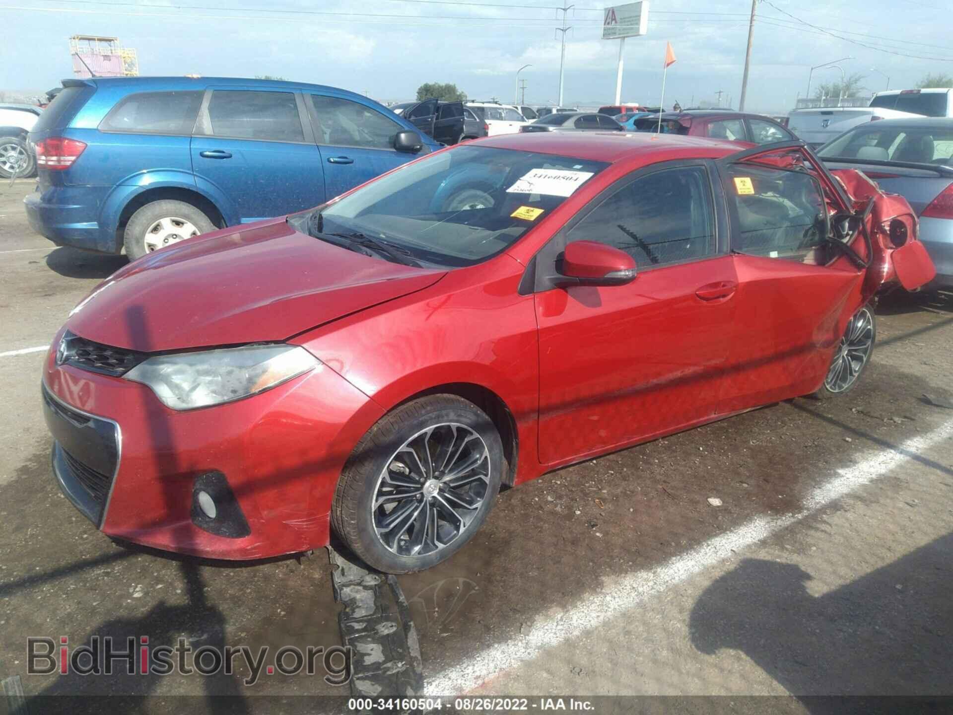 2014 TOYOTA COROLLA - VIN: 2T1BURHE1EC100378 - Фото 2