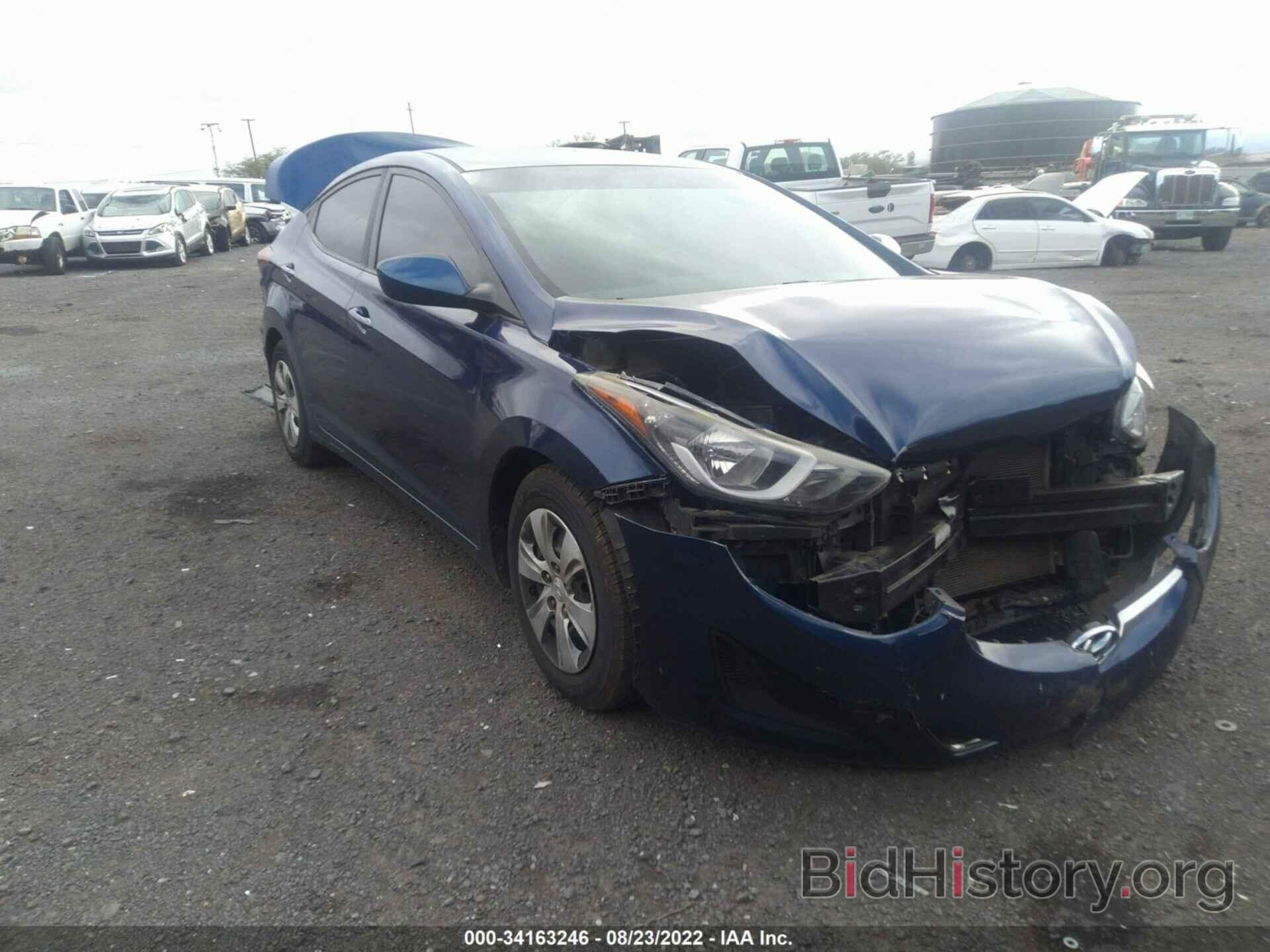 Фотография 5NPDH4AE7GH743117 - HYUNDAI ELANTRA 2016