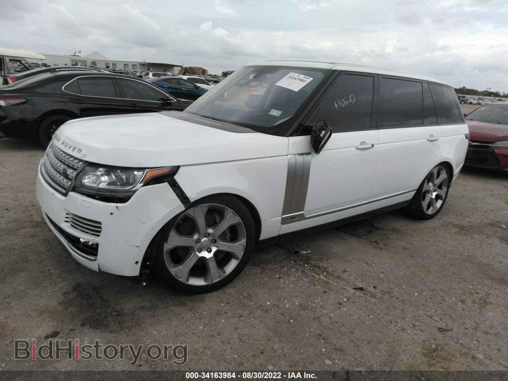2016 LAND ROVER RANGE ROVER - VIN: SALGV3EF5GA298458 - Фото 2