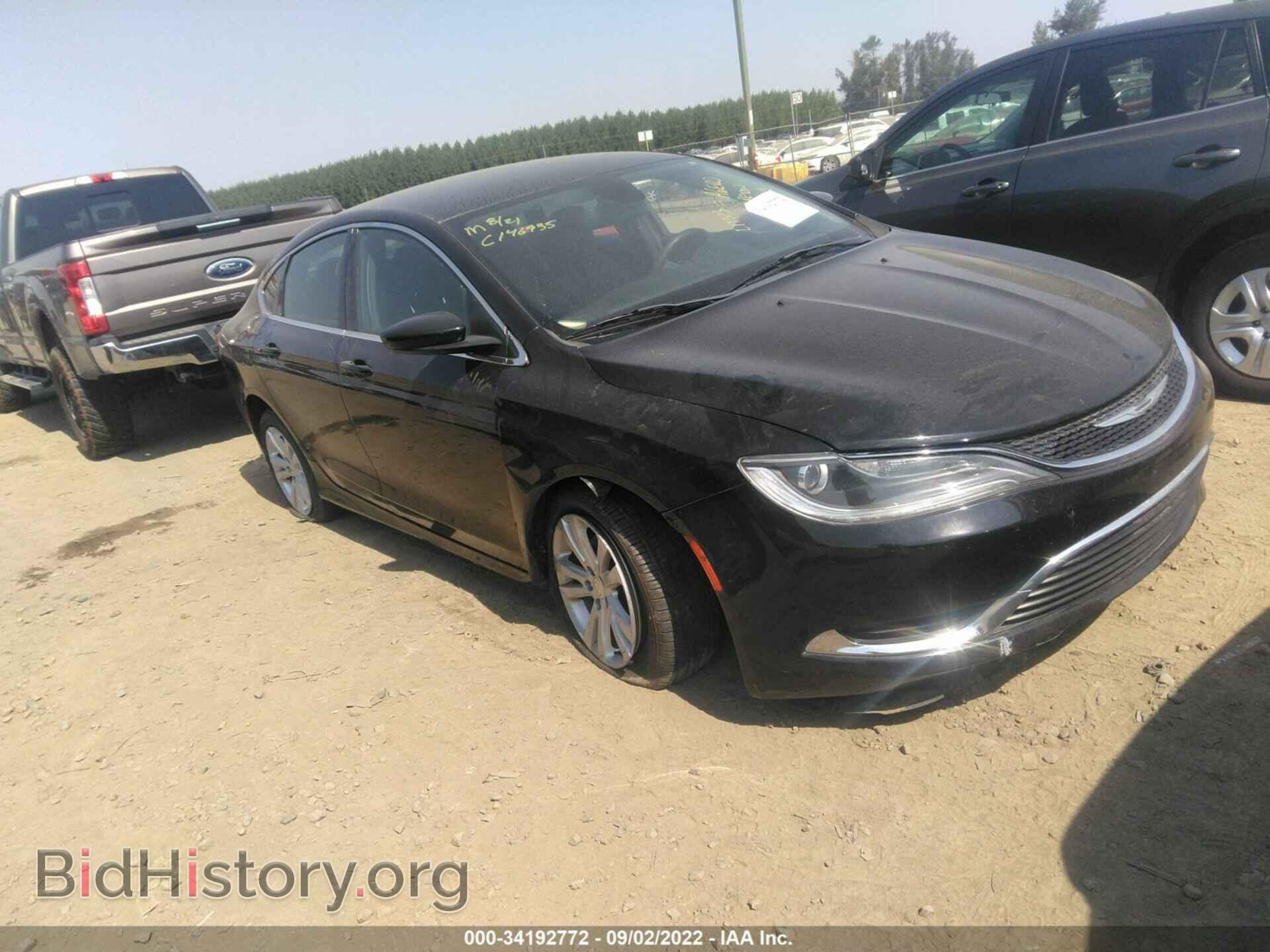 Фотография 1C3CCCAB1FN716332 - CHRYSLER 200 2015