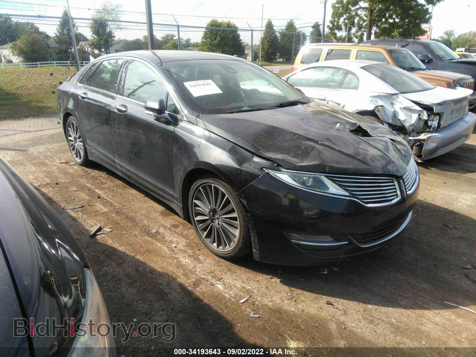 Фотография 3LN6L2LU1FR604172 - LINCOLN MKZ 2015