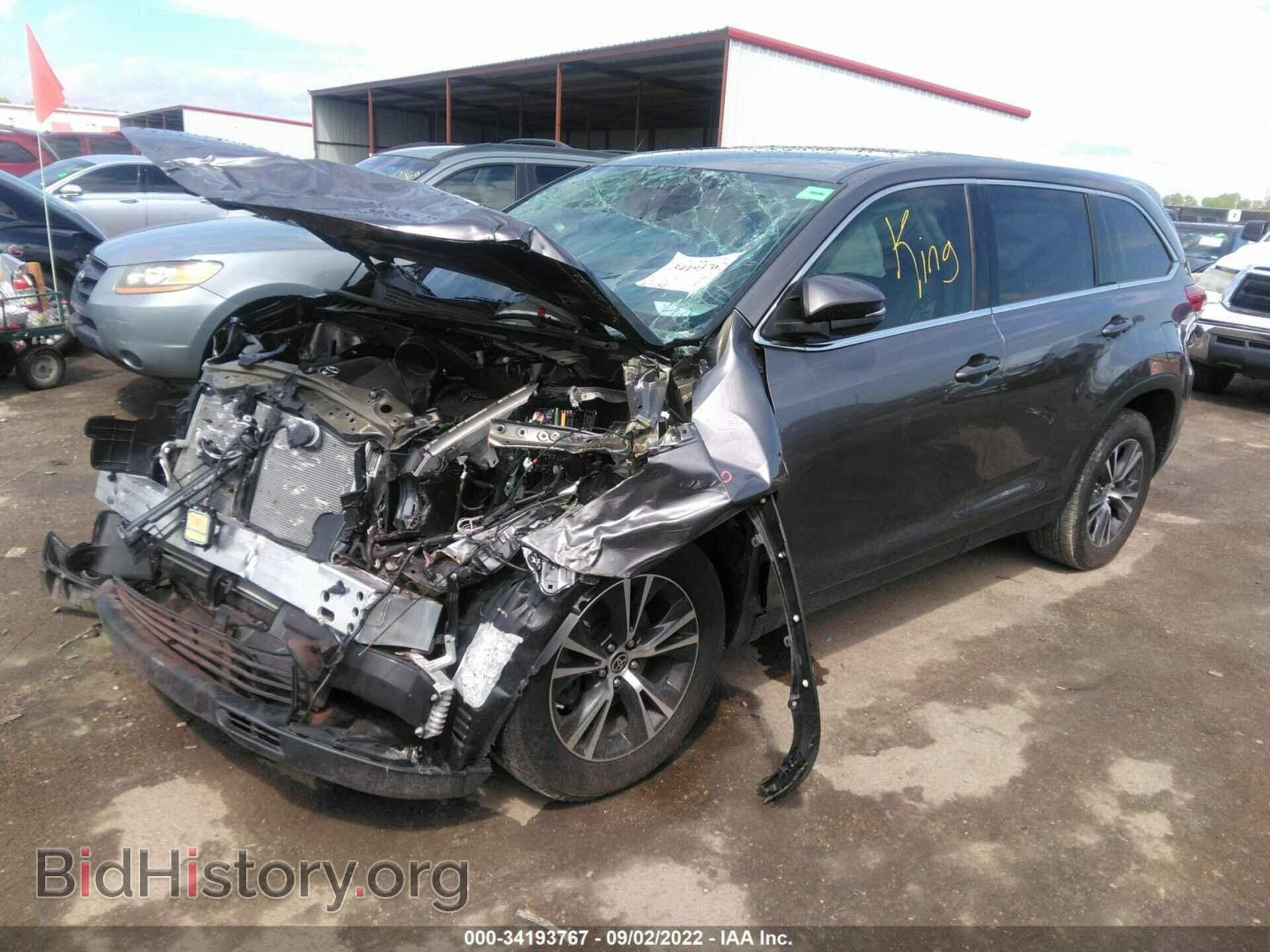 2019 TOYOTA HIGHLANDER - VIN: 5TDZZRFH2KS366038 - Фото 2
