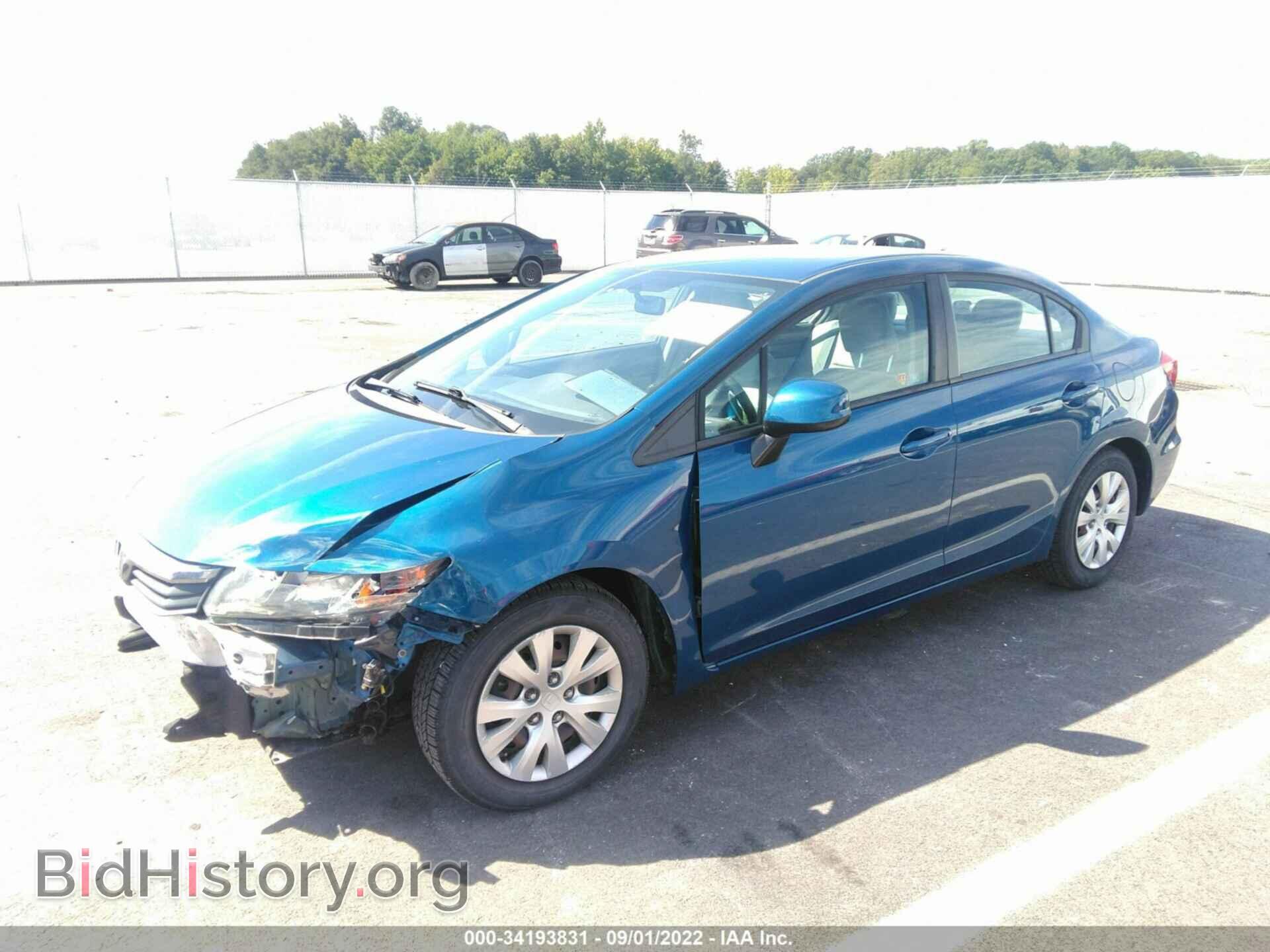 2012 HONDA CIVIC SDN - VIN: 19XFB2F58CE357232 - Фото 2