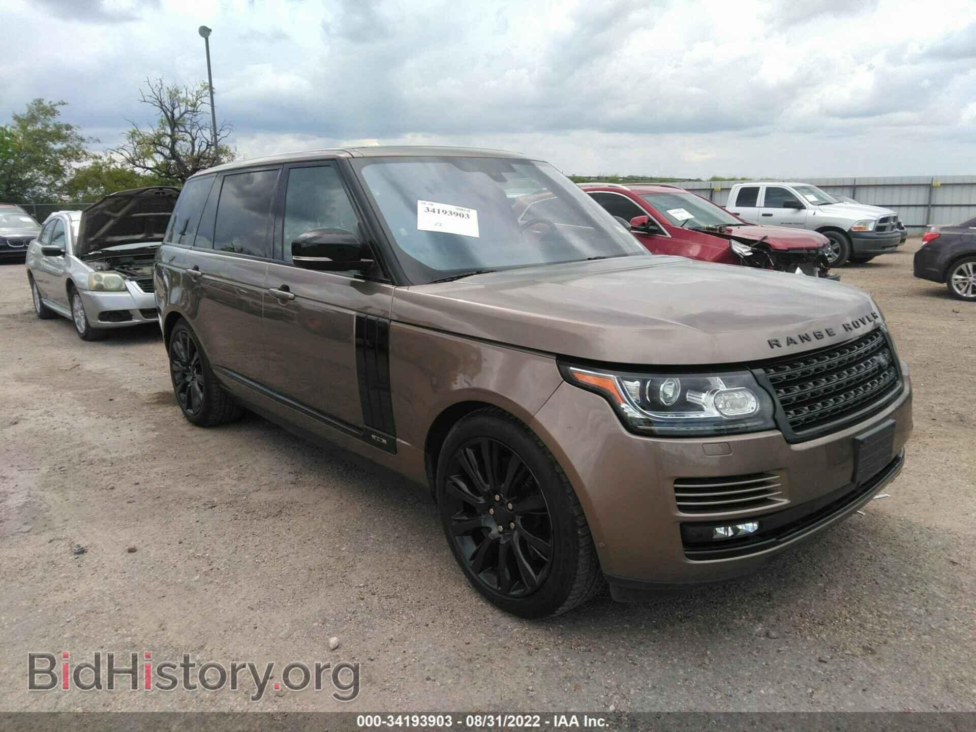 Фотография SALGS3EF9GA257467 - LAND ROVER RANGE ROVER 2016