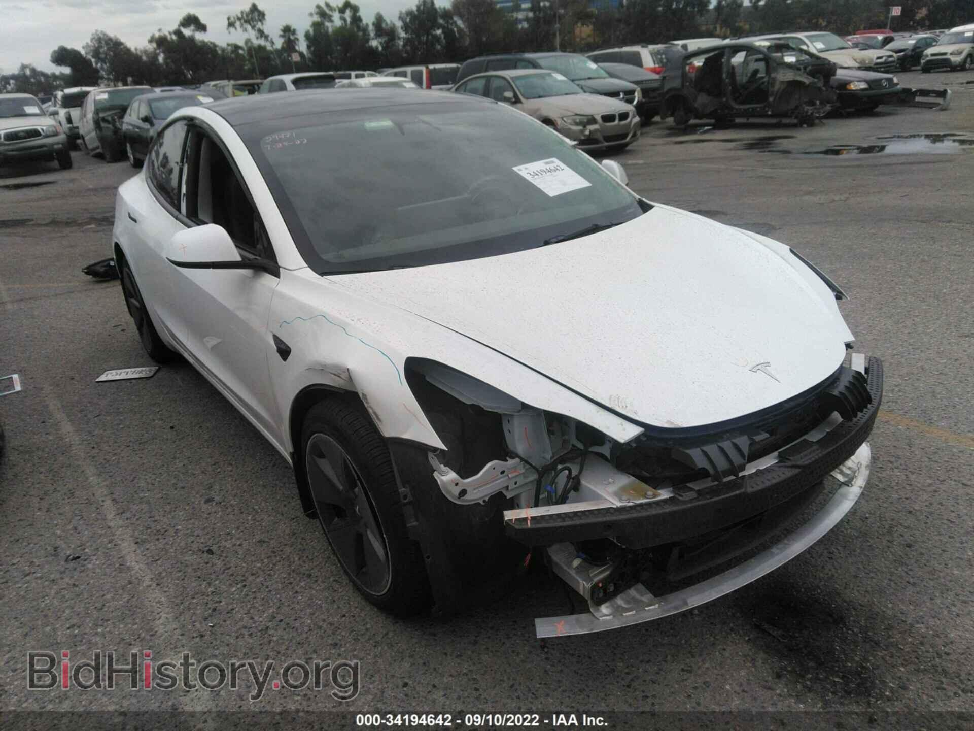Фотография 5YJ3E1EA5NF121055 - TESLA MODEL 3 2022