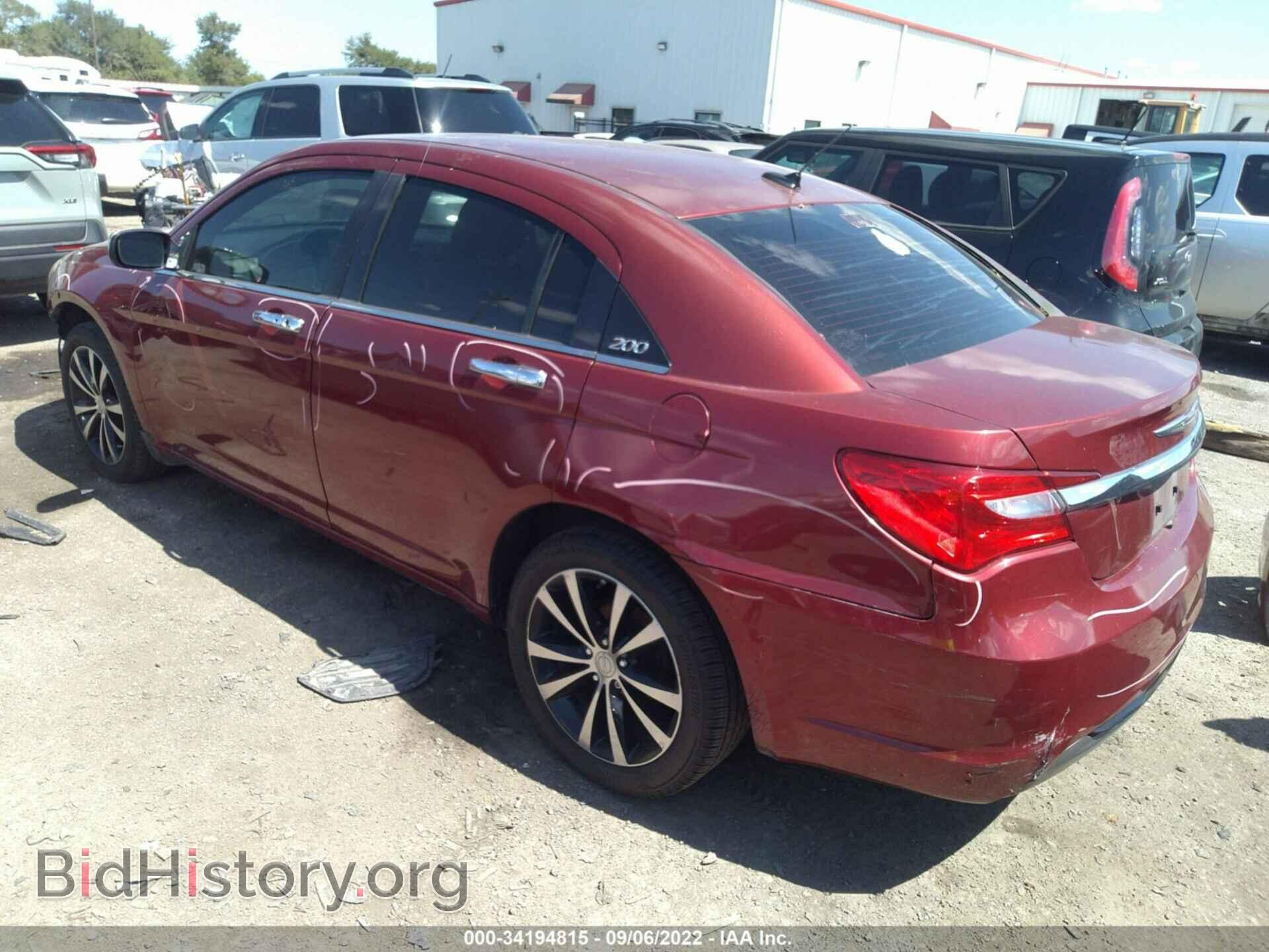 2013 CHRYSLER 200 - VIN: 1C3CCBBB0DN558281 - Фото 3