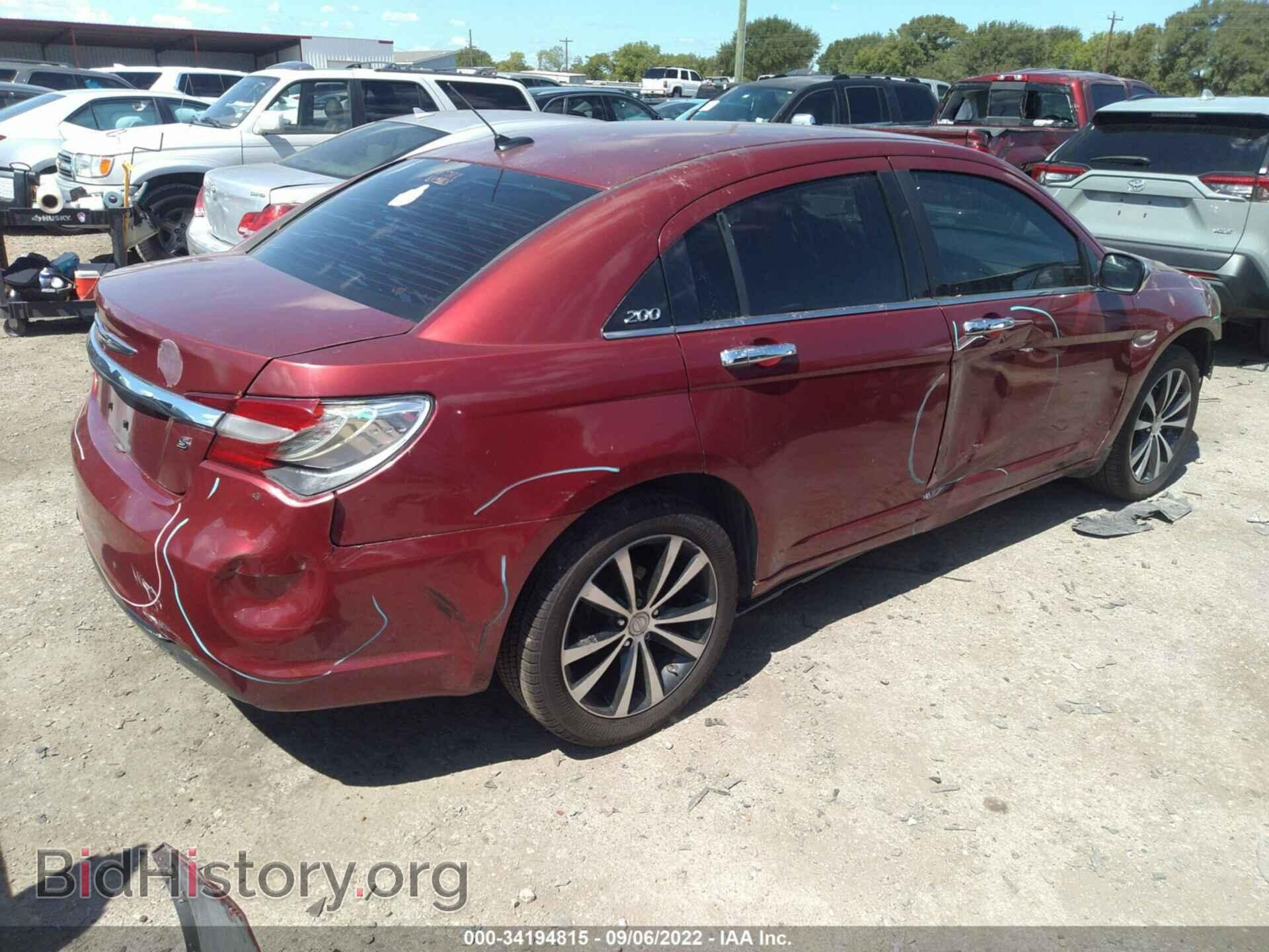 2013 CHRYSLER 200 - VIN: 1C3CCBBB0DN558281 - Фото 4