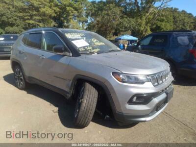 2022 Jeep COMPASS Limited, серый — VIN 3C4NJDCB8NT126513, IAAI