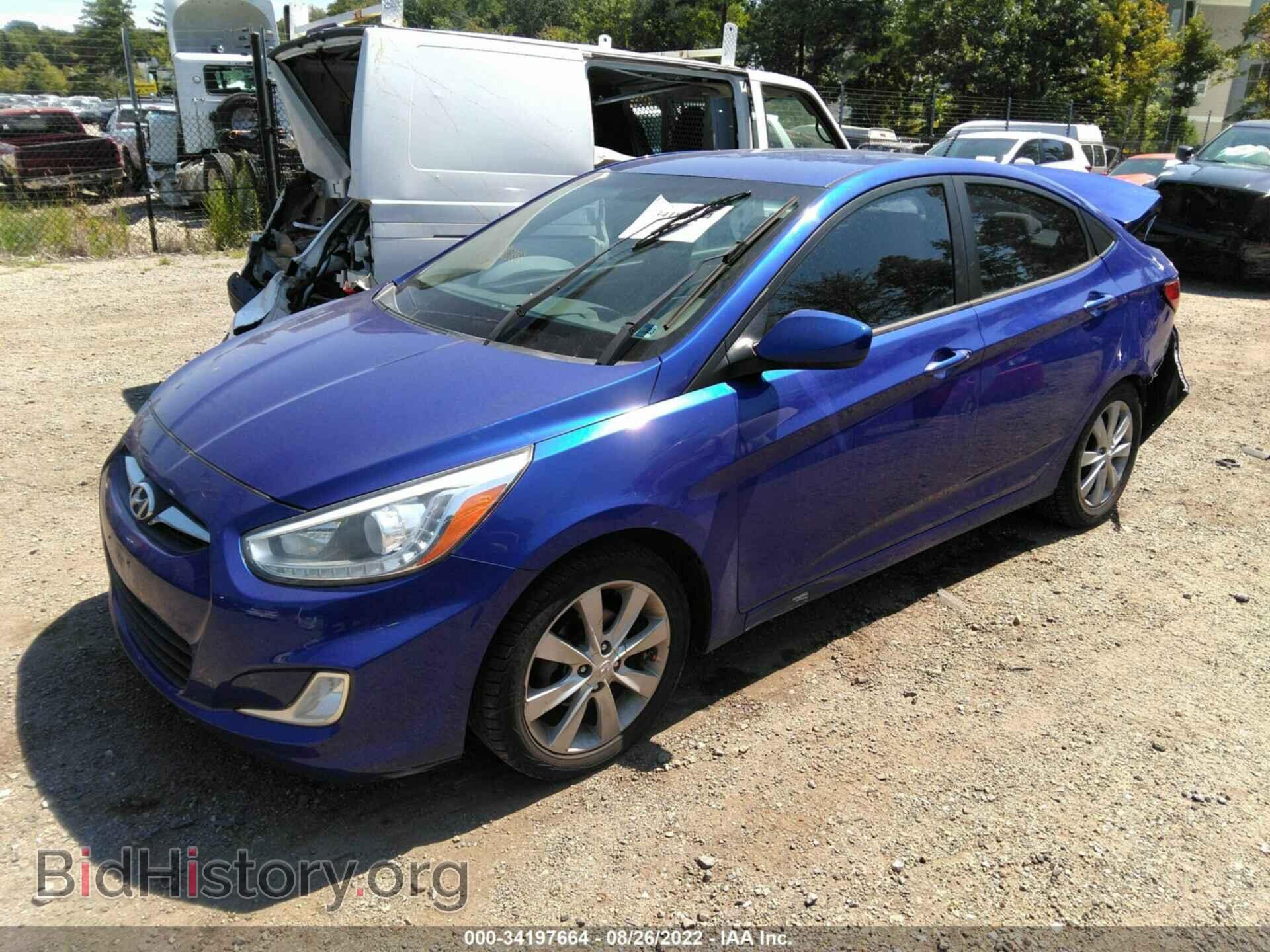 2014 HYUNDAI ACCENT - VIN: KMHCU4AE9EU735588 - Фото 2