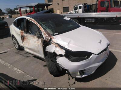 2018 Tesla MODEL X 75d/100d/P100D, белый — VIN 5YJXCDE28JF122826, IAAI