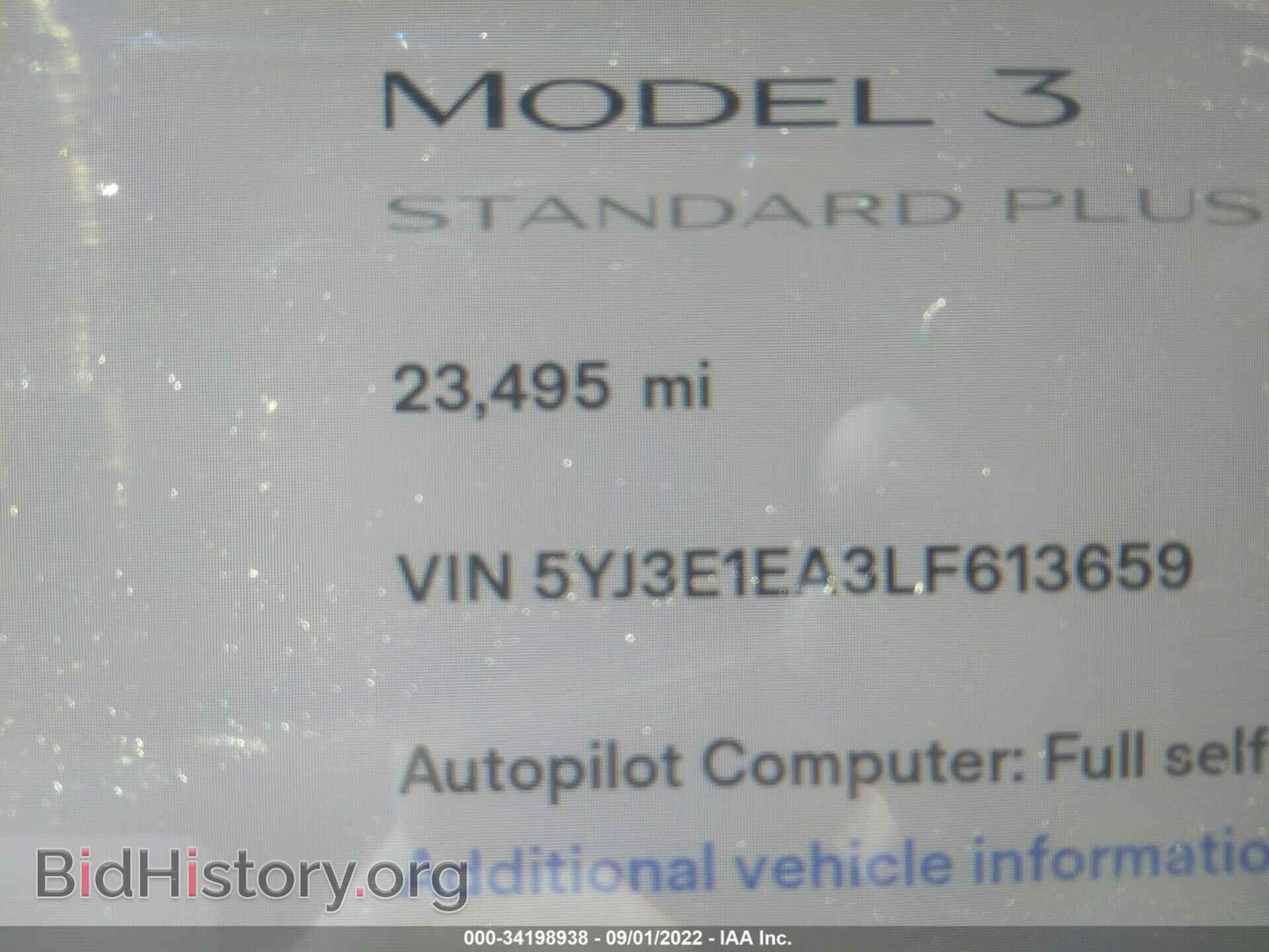 2020 TESLA MODEL 3 - VIN: 5YJ3E1EA3LF613659 - Фото 7