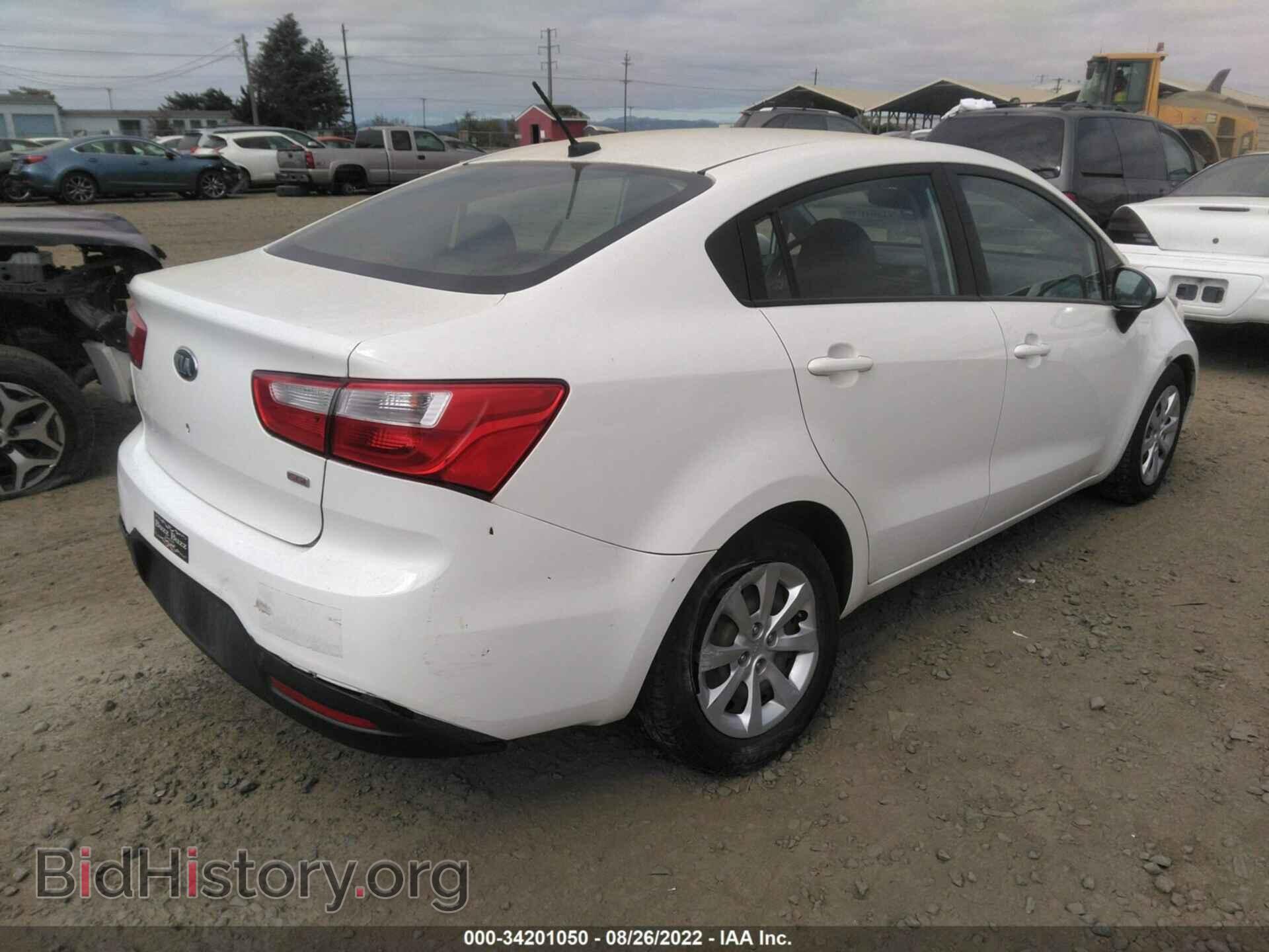 2013 KIA RIO - VIN: KNADM4A3XD6155435 - Фото 4