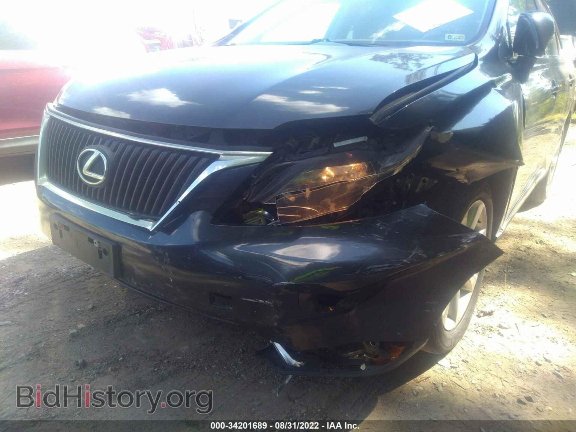 2010 LEXUS RX 350 - VIN: 2T2BK1BAXAC015462 - Фото 6