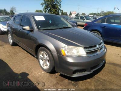 2012 Dodge AVENGER SE, серый — VIN 1C3CDZAG9CN264282, IAAI