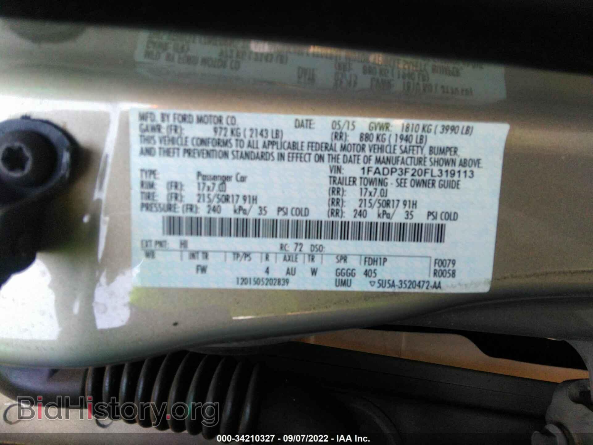 2015 FORD FOCUS - VIN: 1FADP3F20FL319113 - Photo 9