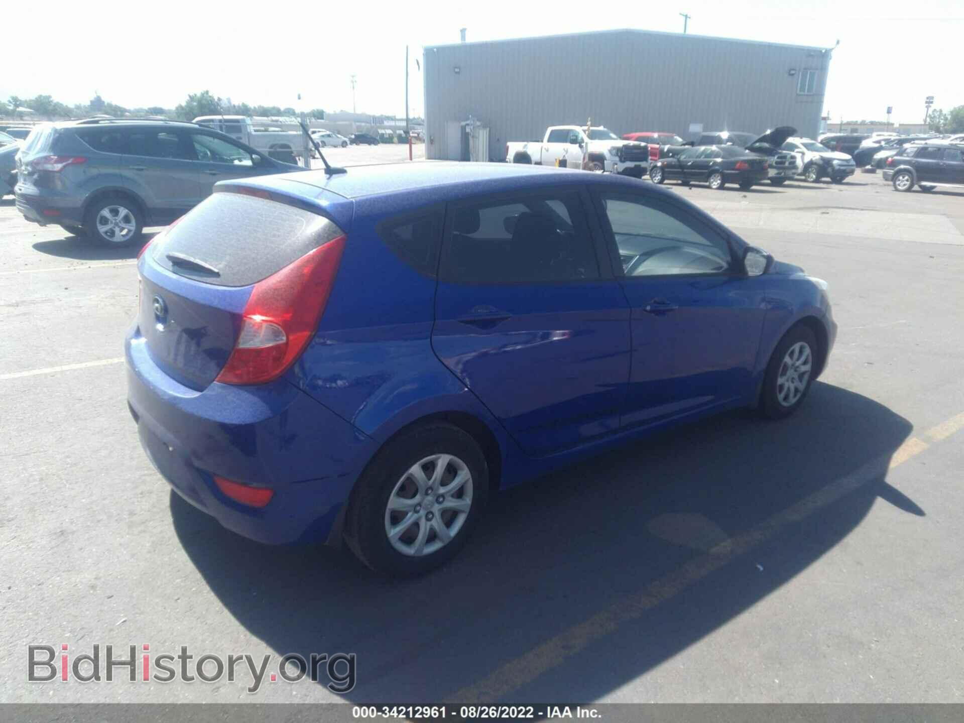 2012 HYUNDAI ACCENT - VIN: KMHCT5AE8CU041187 - Фото 4