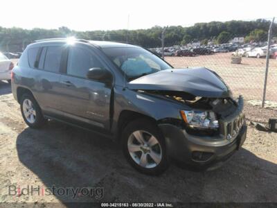 2012 Jeep COMPASS Latitude, серый — VIN 1C4NJDEB8CD616403, IAAI