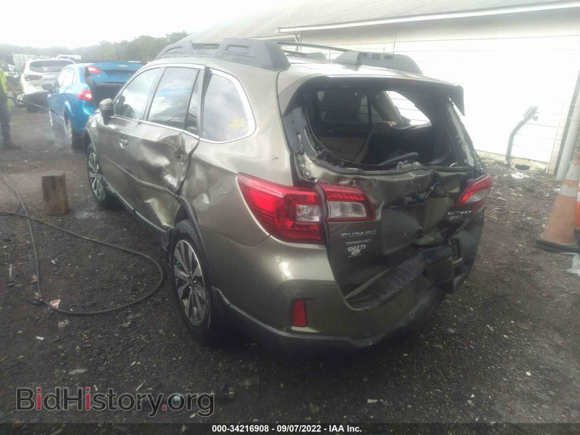 2016 SUBARU OUTBACK - VIN: 4S4BSANC2G3350178 - Фото 3