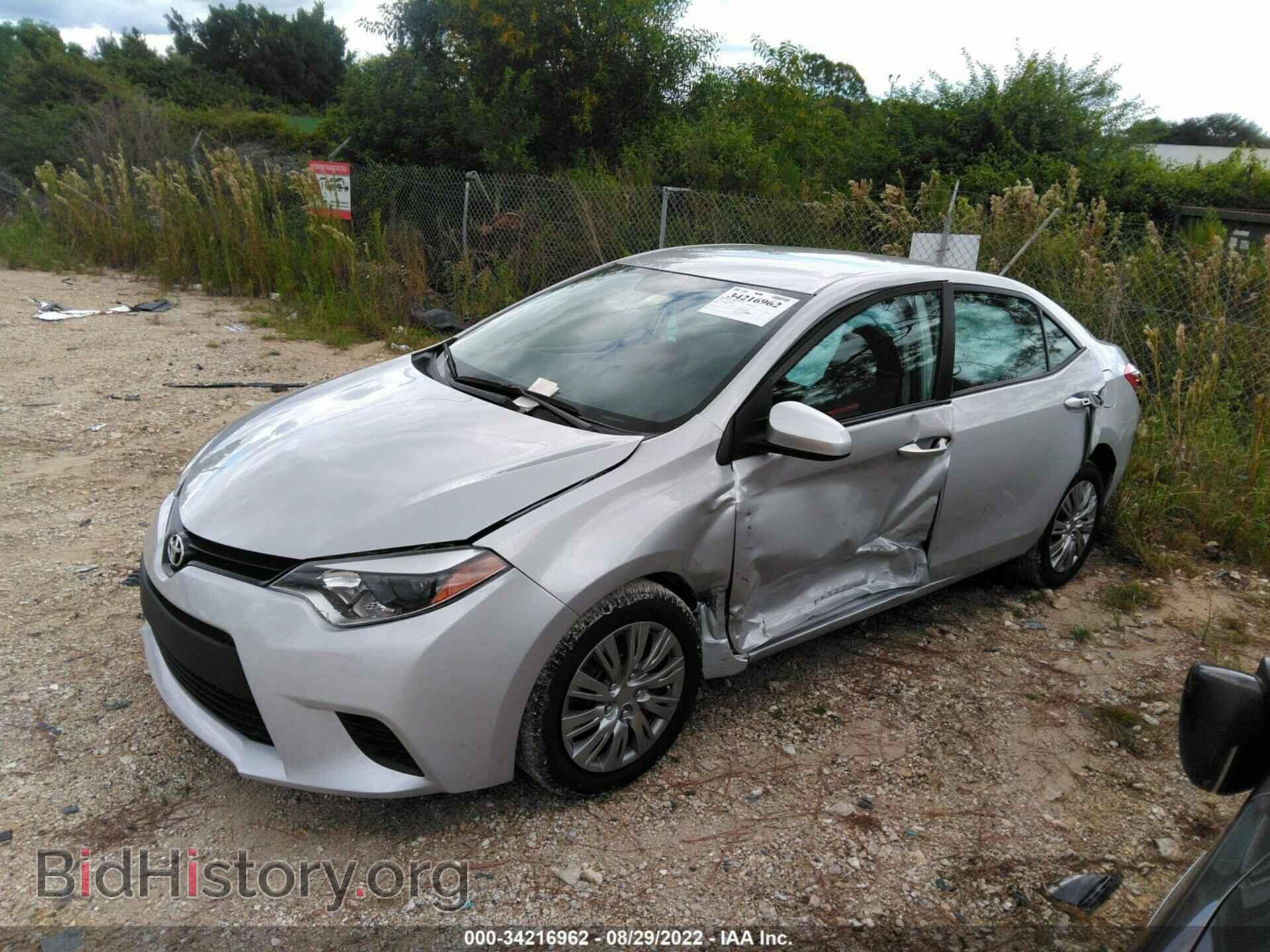 2014 TOYOTA COROLLA - VIN: 2T1BURHE7EC204907 - Фото 2