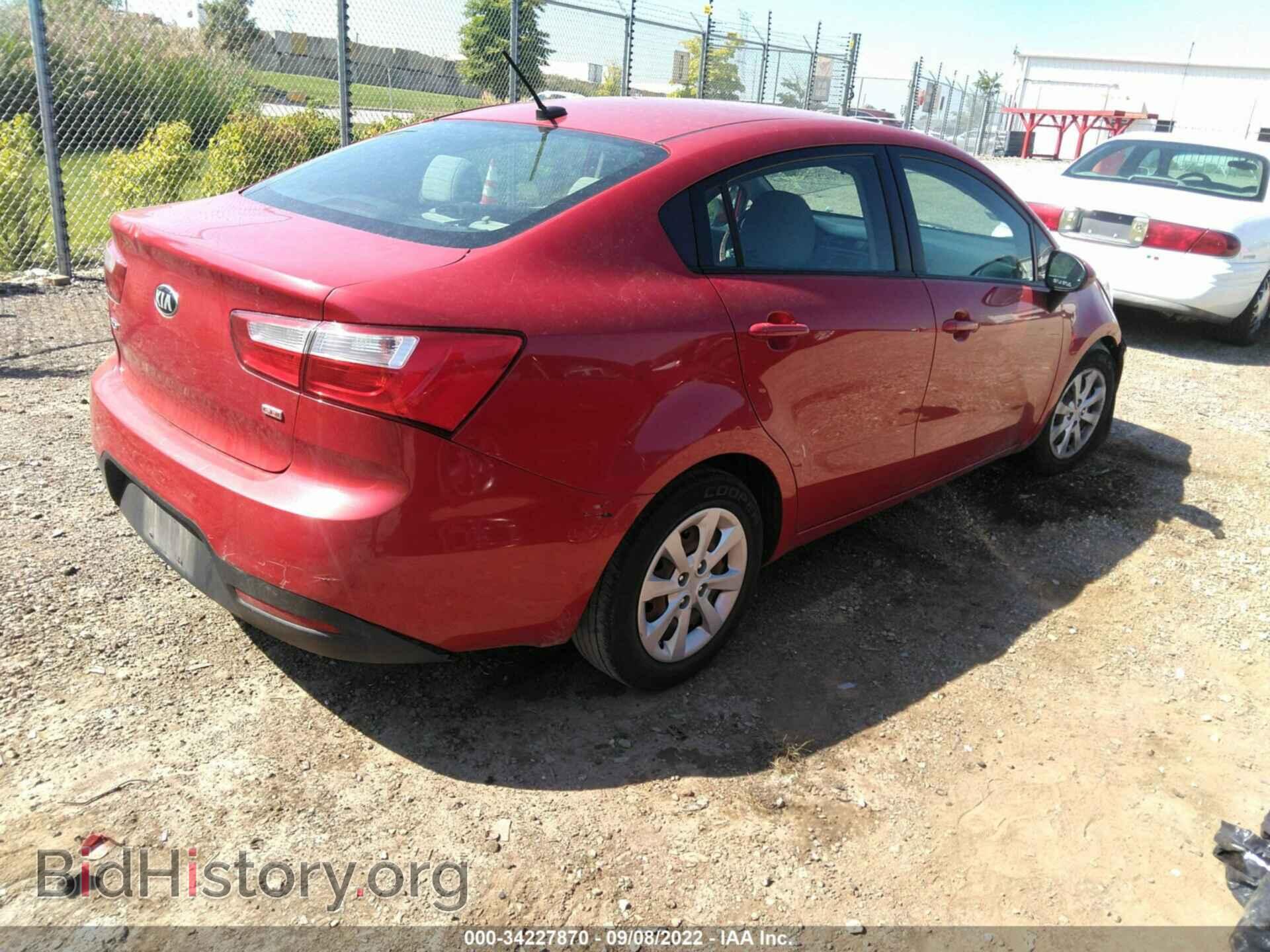 2014 KIA RIO - VIN: KNADM4A37E6350796 - Фото 4