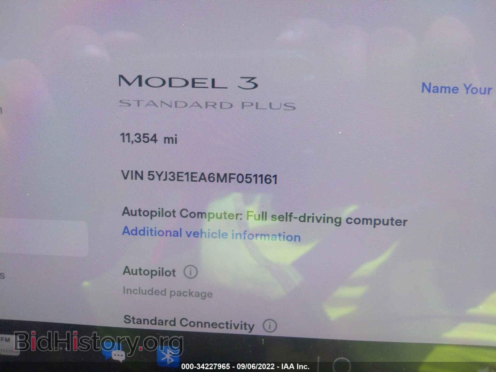 2021 TESLA MODEL 3 - VIN: 5YJ3E1EA6MF051161 - Фото 9