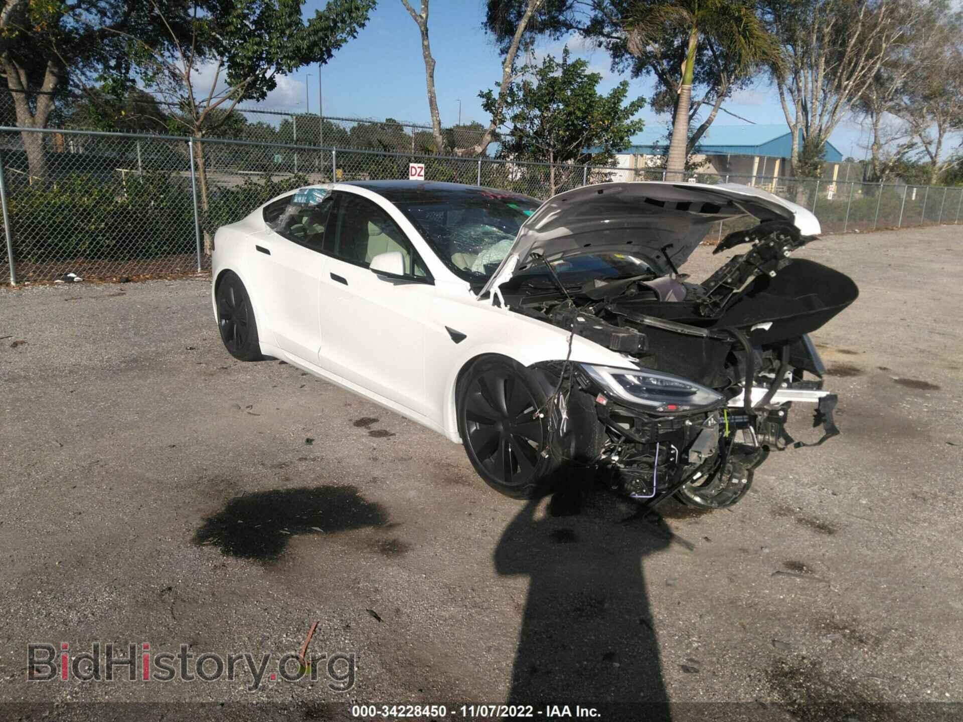 Фотография 5YJSA1E51NF458817 - TESLA MODEL S 2022