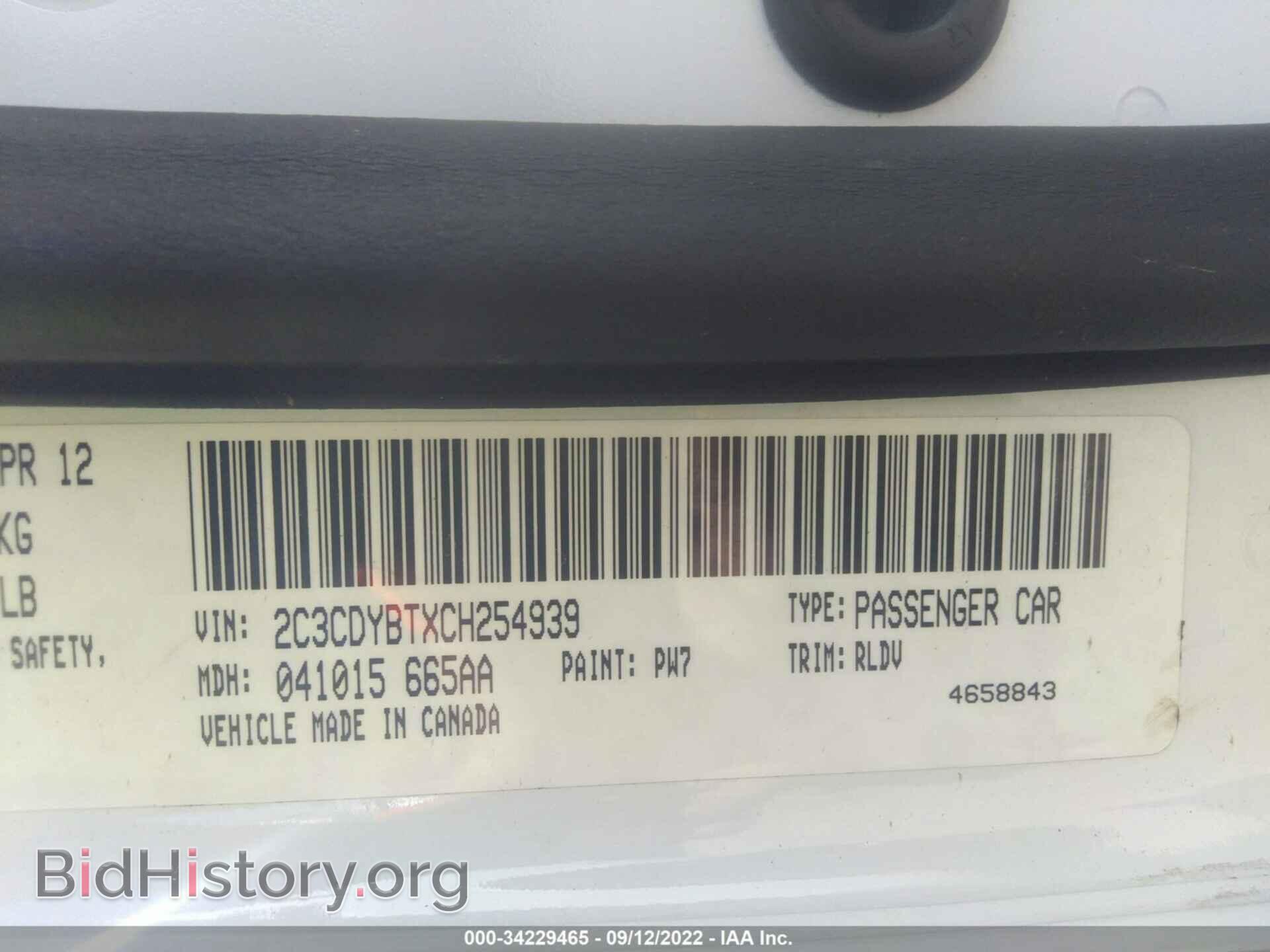 2012 DODGE CHALLENGER - VIN: 2C3CDYBTXCH254939 - Photo 9