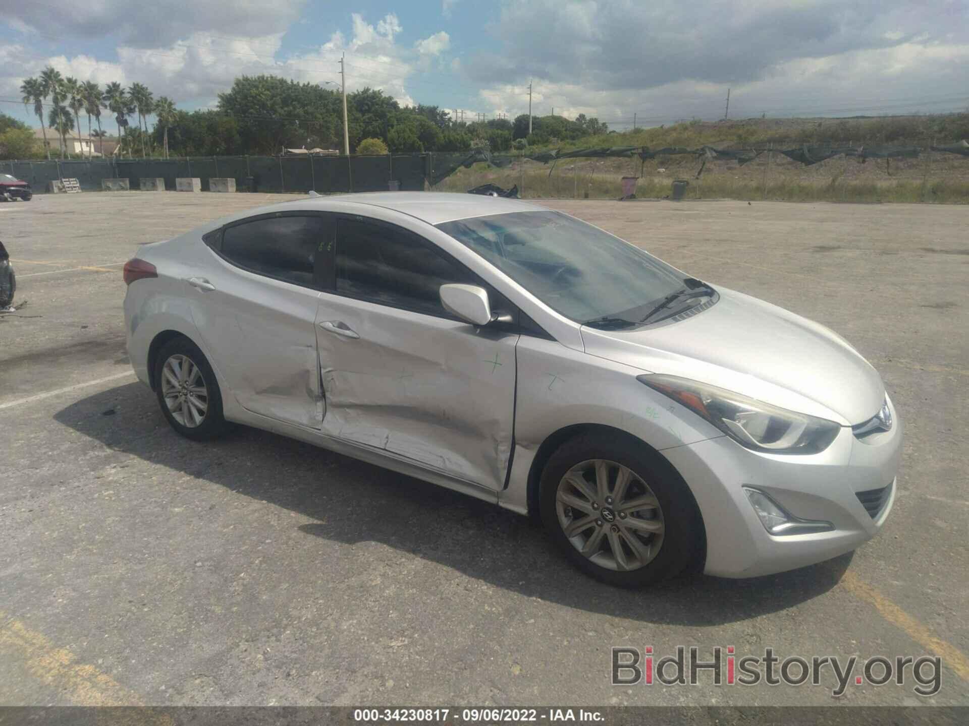 Photo 5NPDH4AE4FH622589 - HYUNDAI ELANTRA 2015