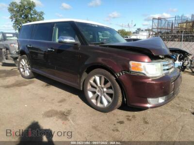 2010 Ford FLEX Limited, maroon — VIN 2FMHK6DC3ABD02169, IAAI