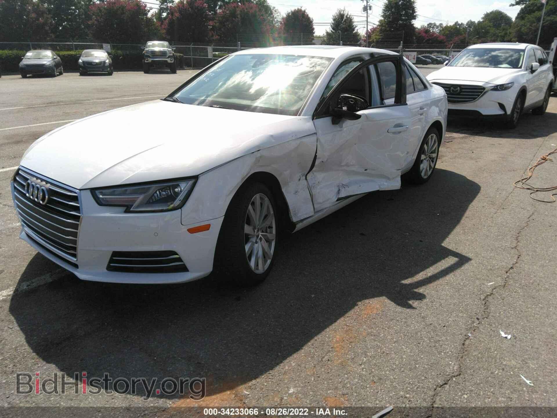 2017 AUDI A4 - VIN: WAUGNAF44HN015452 - Фото 2