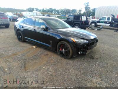 2018 Kia STINGER GT2, black — VIN KNAE55LC0J6040407, IAAI