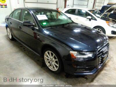 2015 Audi A4 Premium Plus, темно-синий — VIN WAUFFAFL0FN022217, IAAI