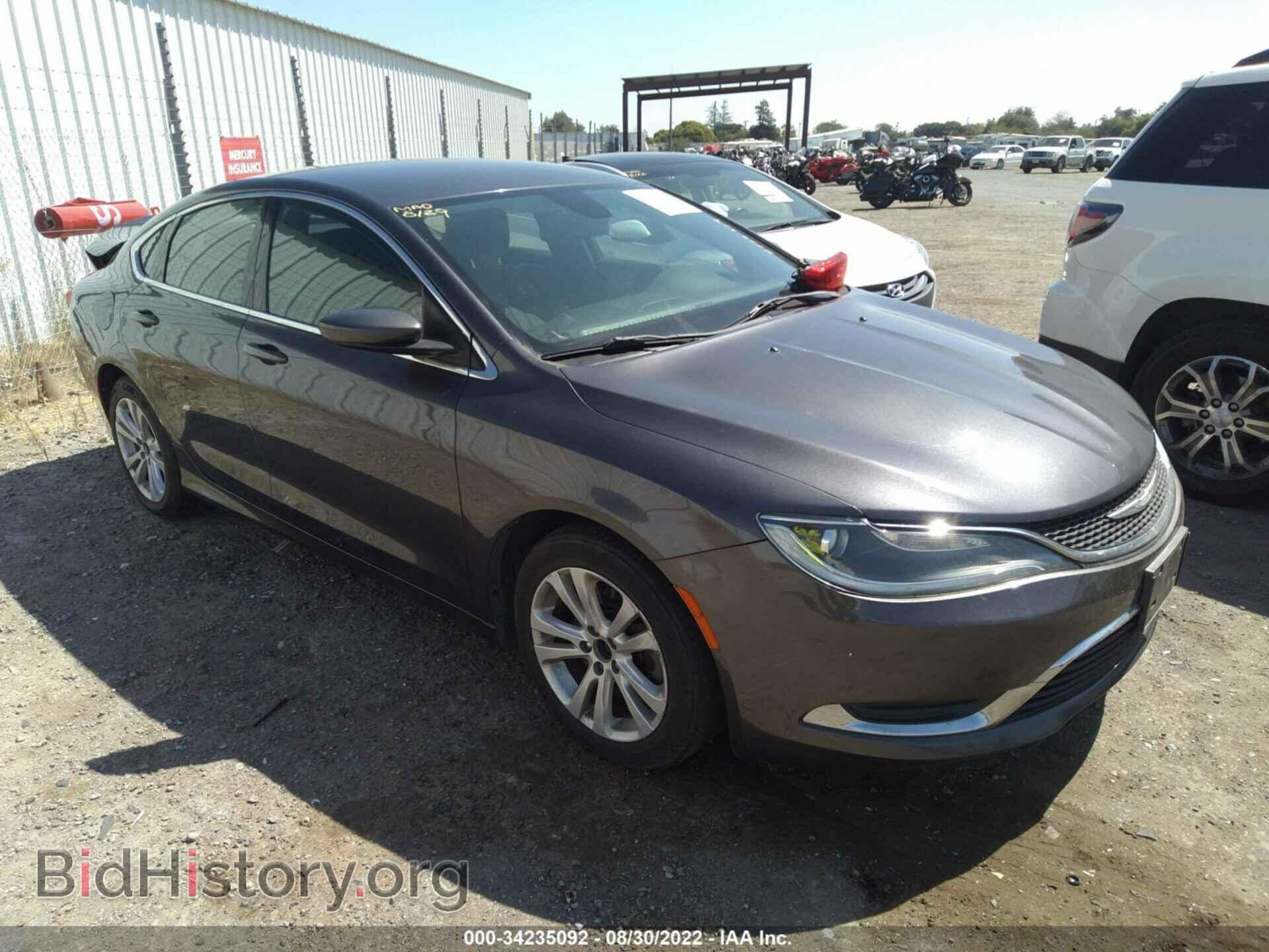 Фотография 1C3CCCAG9GN101377 - CHRYSLER 200 2016
