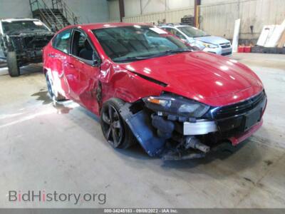 2015 Dodge DART SXT, red — VIN 1C3CDFBB3FD434731, IAAI