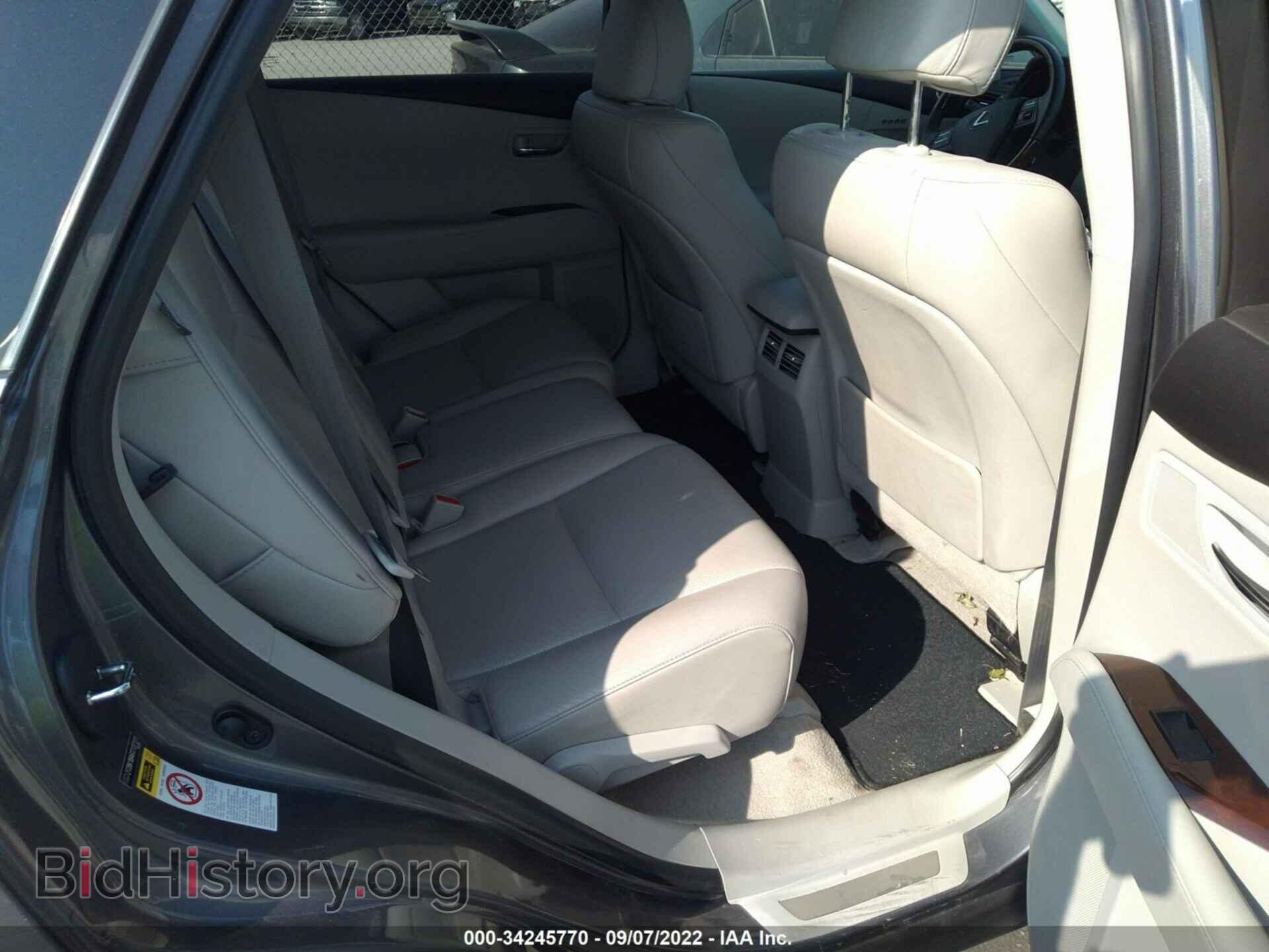2012 LEXUS RX 350 - VIN: 2T2BK1BA6CC137111 - Фото 8