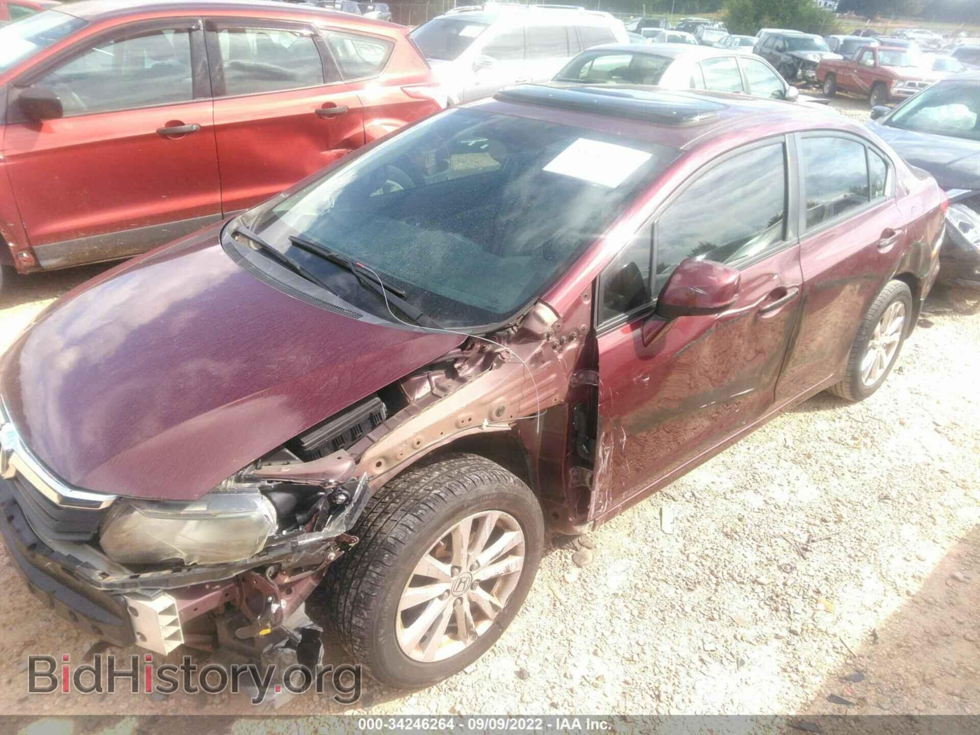 2012 HONDA CIVIC SDN - VIN: 2HGFB2F91CH509151 - Фото 2