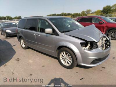 2016 Dodge GRAND CARAVAN SXT, silver — VIN 2C4RDGCG9GR387645, IAAI