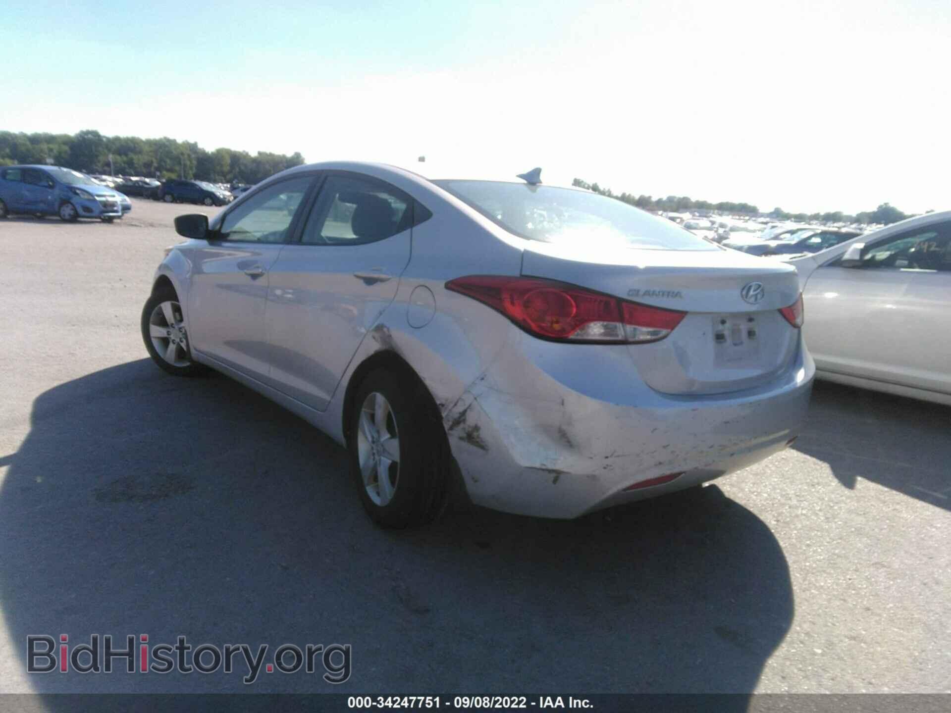 2012 HYUNDAI ELANTRA - VIN: KMHDH4AEXCU464580 - Фото 3