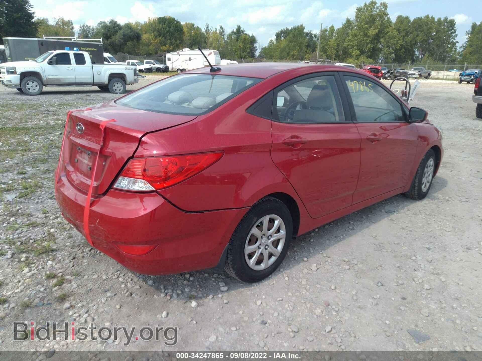 2013 HYUNDAI ACCENT - VIN: KMHCT4AEXDU569535 - Фото 4