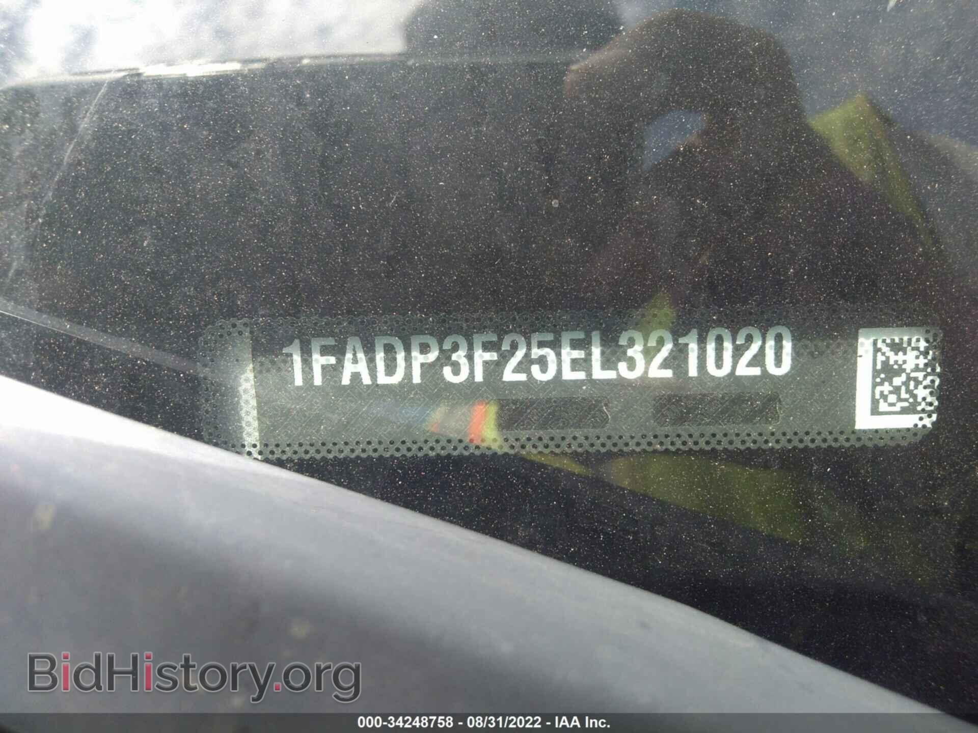 2014 FORD FOCUS - VIN: 1FADP3F25EL321020 - Фото 9