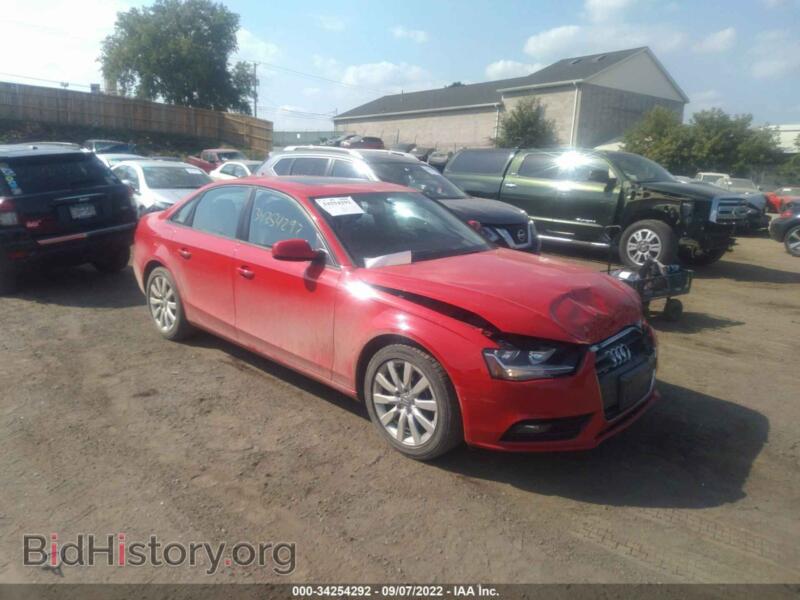 2014 Audi A4 Premium (VIN WAUBFAFL3EN045035) — photo 1 of 11, IAAI, damage: front end