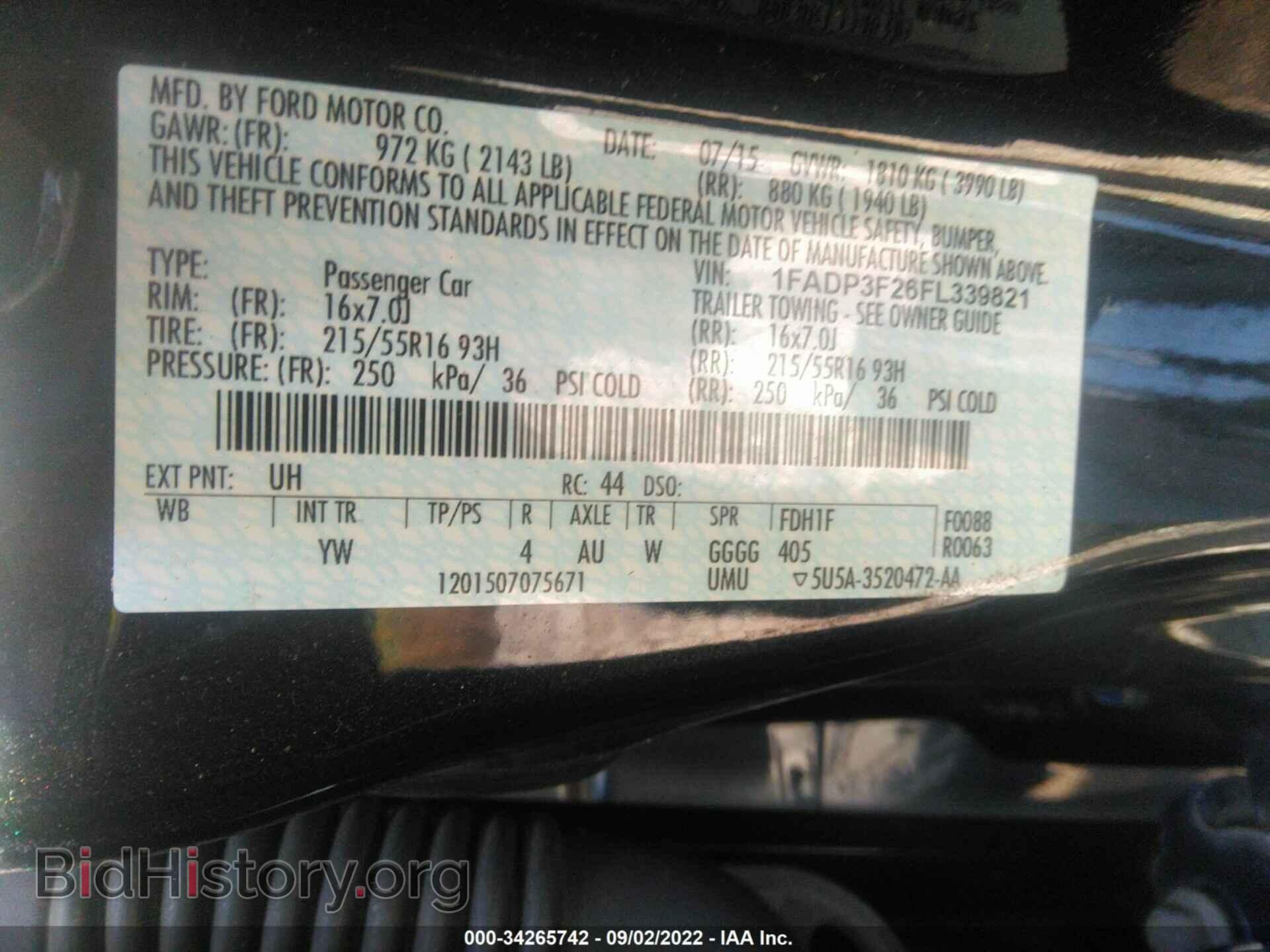 2015 FORD FOCUS - VIN: 1FADP3F26FL339821 - Photo 9
