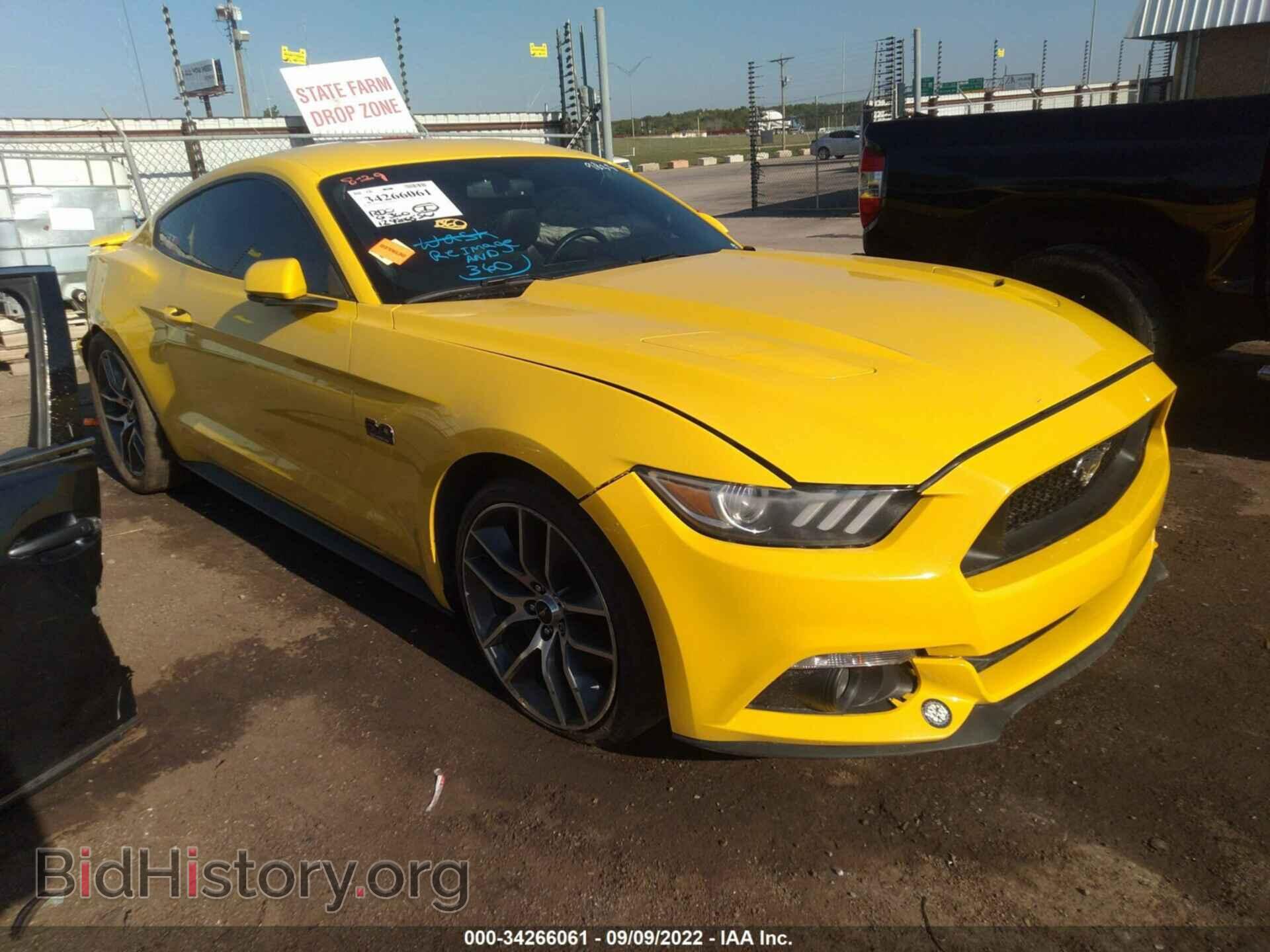 Фотография 1FA6P8CF6F5349833 - FORD MUSTANG 2015