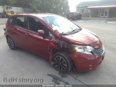 2015 Nissan VERSA NOTE S/S Plus/SV/SR/SL, красный — VIN 3N1CE2CP5FL408155, IAAI